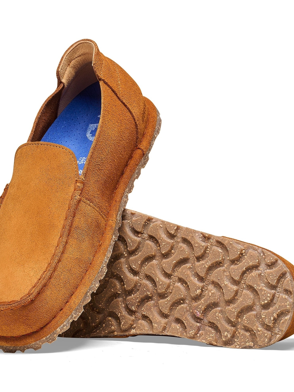Women's Suede Slip-On Birkenstock Loafers in Tan